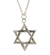 Star of David 925 Sterling Silver Necklace with Silver Chain